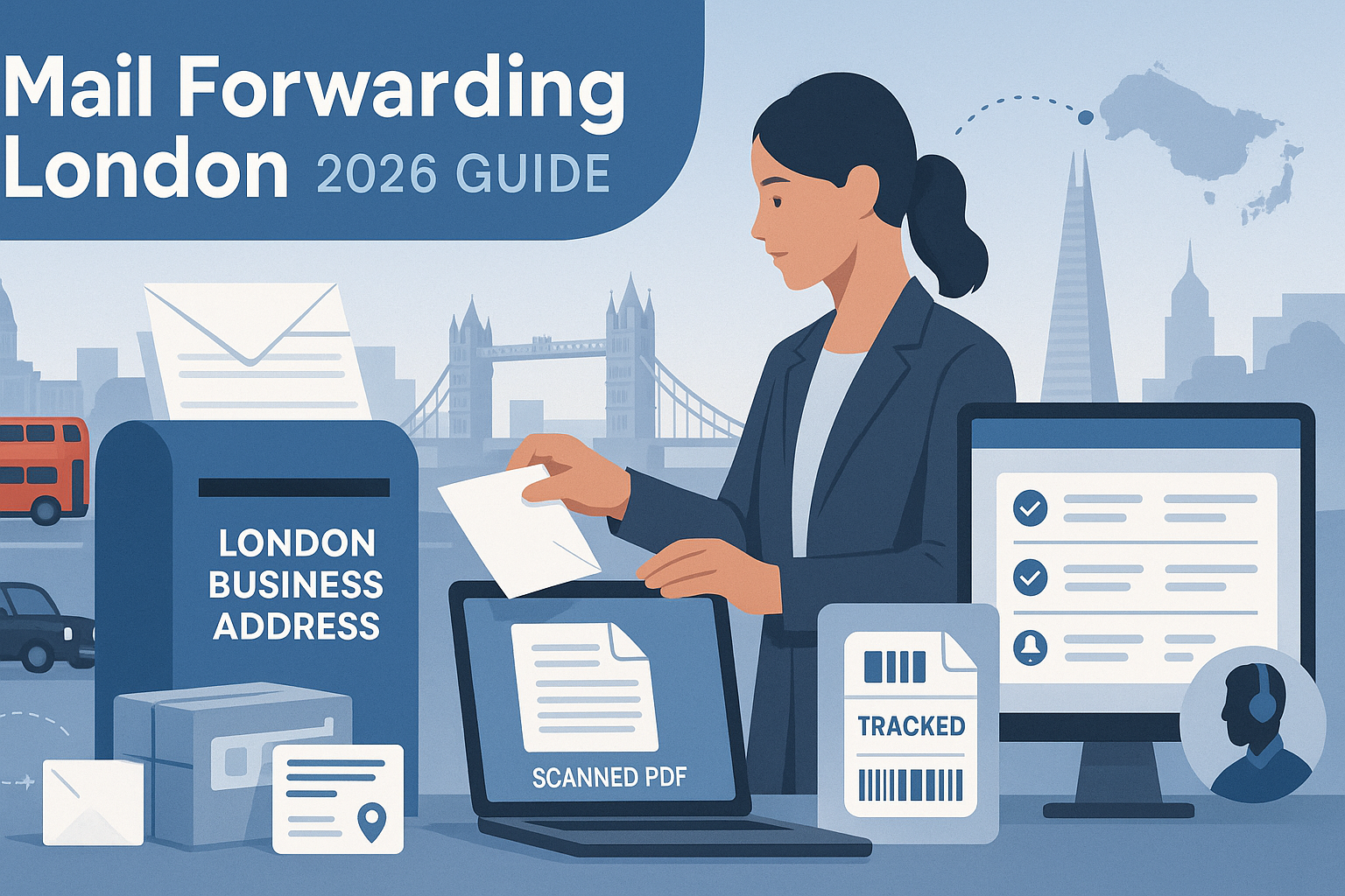 Mail Forwarding London Explained 2026 Costs Compliance Scanning and Virtual Office Workflow