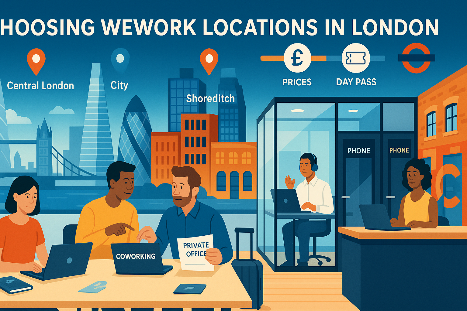 WeWork London UK Guide to Areas, Membership Types, Day Passes and Real Price Drivers