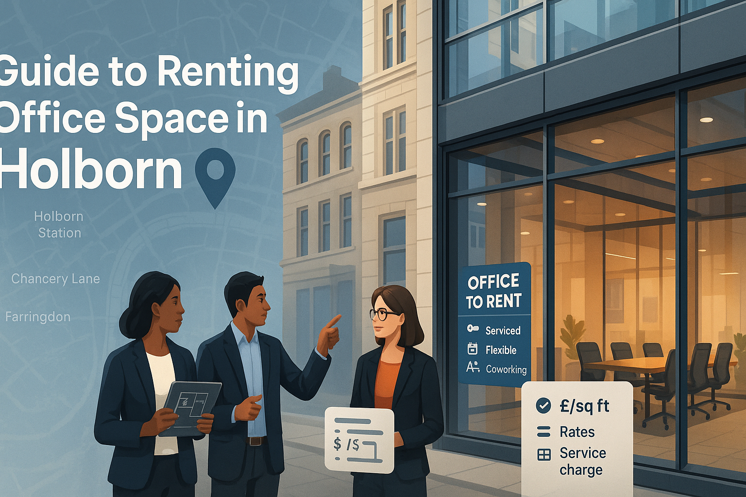 Office to Rent Holborn 2026: Costs, Micro Areas, Serviced vs Flexible Offices