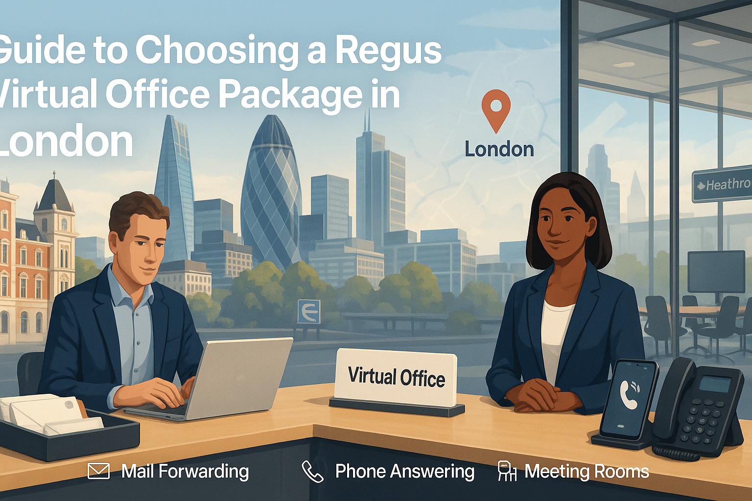 Regus virtual office London guide 2026: location strategy, pricing drivers and add ons